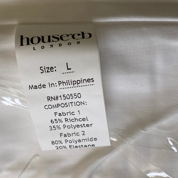 HOUSE OF CB Araminta White Long Sleeve Mesh Corset Romantic Large US 8-10 NWOT - Picture 8 of 9